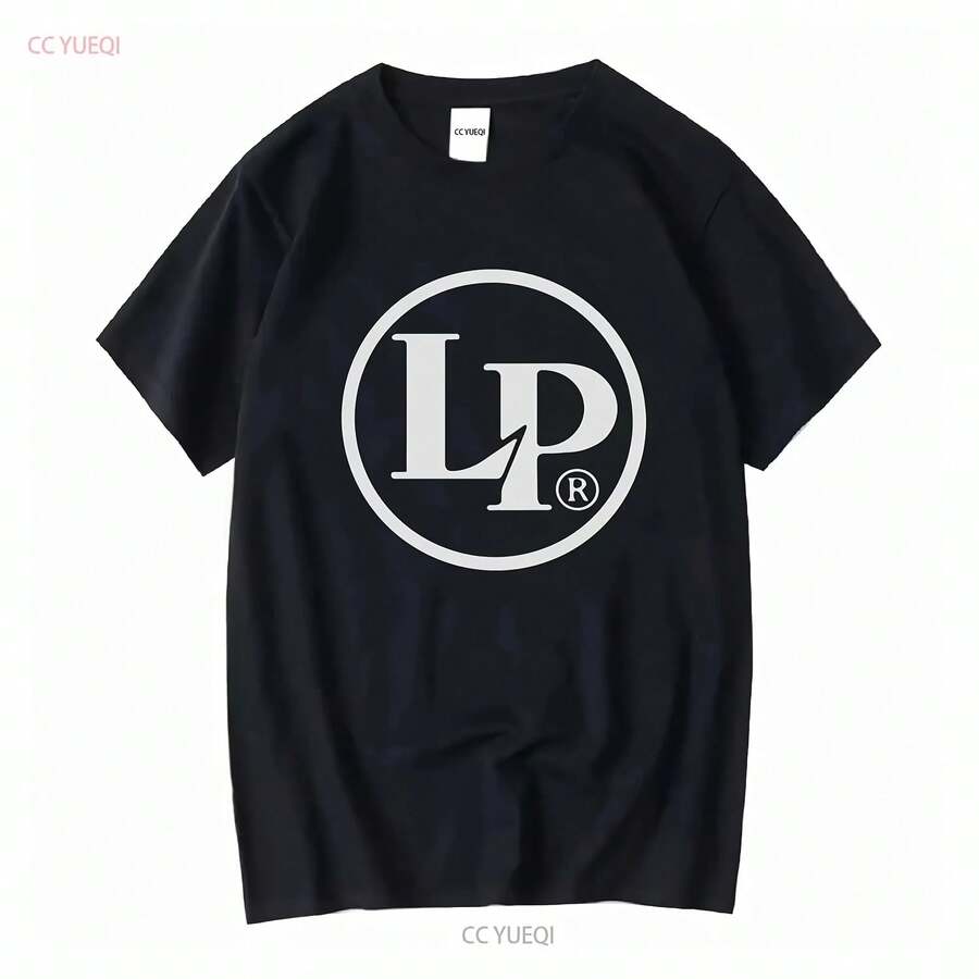 LP Latin Percussion Logo T-Shirt, Lang- oder Kurzarm, Vintage-Stil, gewaschenes Grafikdesign, weich, Herren, Alltagskleidung, stilvoll - Stil - Übersicht 1