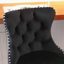 Barstools - Black + Velvet + Foam - View 6