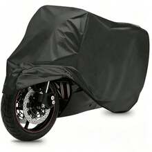 Motorcycle/Bicycle/Electric Scooter Cover - Waterproof, Dustproof, UV-Resistant And Snow-Resistant Cover, Black Motorcycle Accessory, All-Season Motorcycle/Bicycle Storage Protection Cover, Suitable For Most Small Motorcycles And Bicycles - Motorcycle Cover - View 2