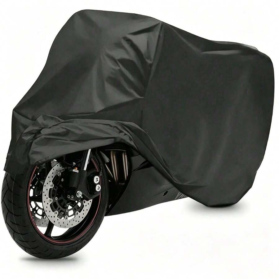 Motorcycle/Bicycle/Electric Scooter Cover - Waterproof, Dustproof, UV-Resistant And Snow-Resistant Cover, Black Motorcycle Accessory, All-Season Motorcycle/Bicycle Storage Protection Cover, Suitable For Most Small Motorcycles And Bicycles