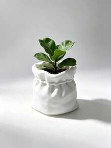 1/2/3pcs Bag-Shaped Flower Pot, Creative Handbag Design Resin Planter, Multi-Functional Desktop Decor Flower Pot, Suitable For Floral Arrangement, Succulents And Stationery Storage - A - View 5