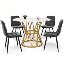 Set Of 4 Furniture Black - 灰色 - 查看 2
