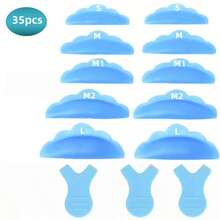 35pcs Eyelash Lifting Kit Silicone Pad Eye Lash Perm Pads Eyelashes Extension Additions 3D Eyelash Curler Applicator Tools - Multicolor - View 11