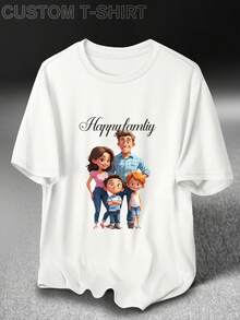 Custom Basic T-Shirt Unisex, Upload Photo & Text, Personalized Birthday & Anniversary Gift Sports - White - View 4