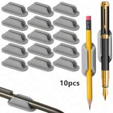 10pcs Pen Holders, Made Of Silicone Material, Help You Organize Markers On Desk, Notebook, Wall Or Memo Board. These Reusable Supplies Are Perfect For Teachers And Suitable For Classroom, Office And School Environments - A - View 12