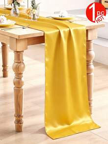1-6 piezas Camino de mesa de satén rojo, Camino de mesa de seda suave, Faja para silla de 12 pulgadas x 108 pulgadas, Decoración de mesa de comedor y habitación, Perfecto para fiestas, bodas, banquetes, Navidad - Multicolor (12 x 108 pulgadas) - Ver 17