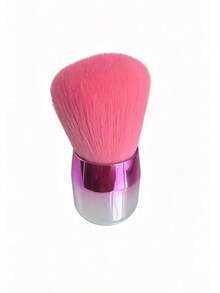 Portable Mini Kabuki Foundation Brush (1pc) – Pink Travel Makeup Brush; Fluffy Blending Brush, Suitable For Liquid Foundation, Blush And Setting Powder; Daily Essential For Women And Girls, Perfect For Travel And Home Use. - Pink - View 11