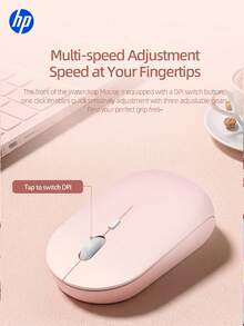 HP S1000 Plus Cute Quiet Wireless Mouse, 2.4GHz Portable USB Mouse, Plug And Play, Suitable For Computer Laptop, Perfect Holiday Gift. - View 5