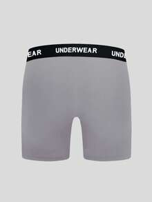 7pcs Men's Letter Printed Elastic Waistband Comfortable Boxer Briefs - Multicolor - View 2