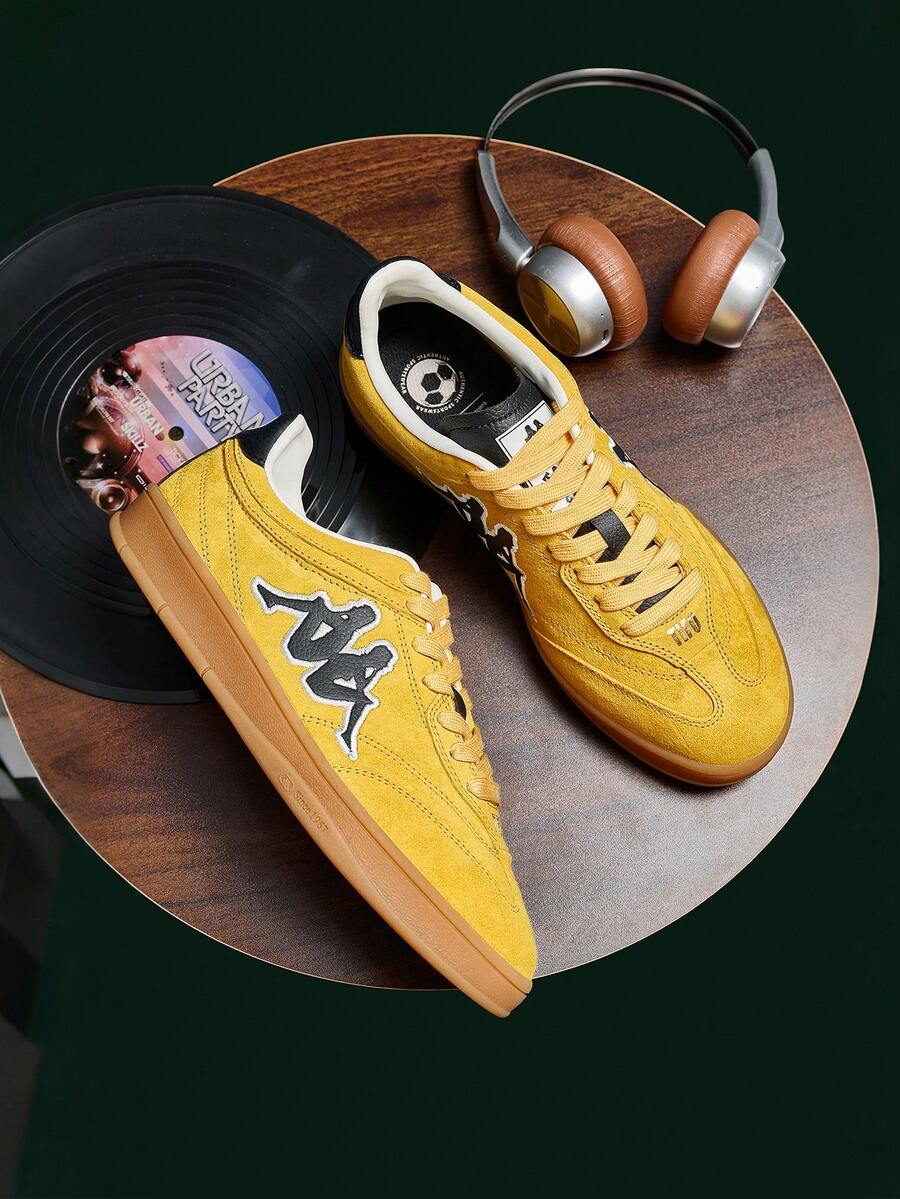 Kappa TIFO Retro Versatile Training Shoes Sports Casual Sneakers - Ceylon Yellow/Black - View 1