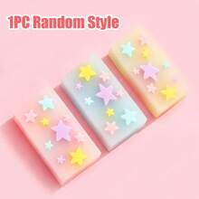 Colorful Star Jelly Eraser, Semi-Transparent Soft Texture Clean Erasure Art Sketching Student Exam Correction Eraser, Back To School Essential Stationery - Multicolor - View 6