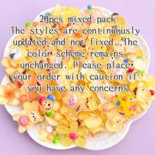 20pcs Mixed Transparent Color Animal & Flower Shaped Flat Back Decals, Suitable For Scrapbooking, Wedding Stickers, Buttons, Earrings, Hair Accessories, Mini Jewelry Findings, Craft Decoration (Jewelry Making For Adults Aged 14+) - Multicolor - View 16