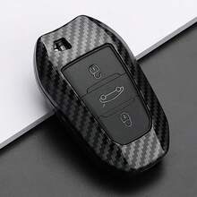 碳纖維風格 ABS 汽車鑰匙保護套，適用於 Peugeot 2008 3008 4008 5008 308 408 508 C1 C2 C4 C6 C3-XR Picasso Grand DS3 DS5 - 標緻B款 - 查看 10