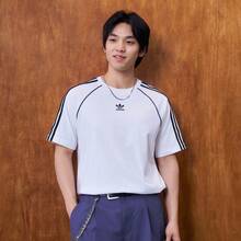 Adidas SST Tee Casual Knit Sports Short Sleeve T-Shirt Relaxed Fit Pullover Top Men's KY2871 - White - View 1