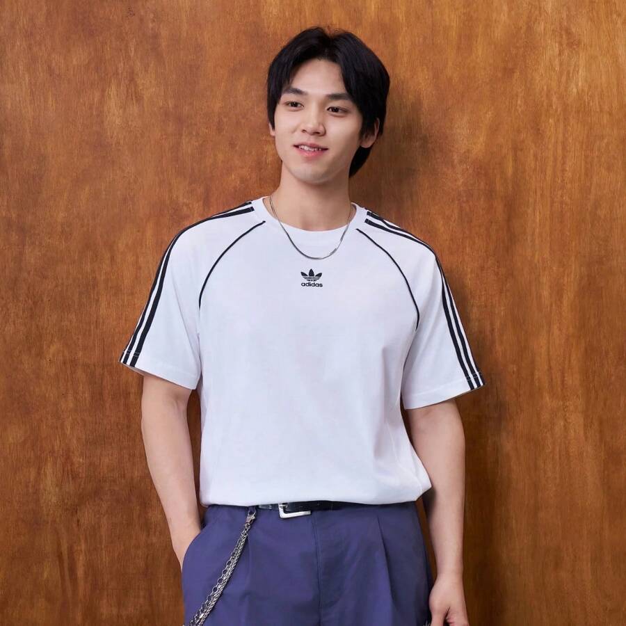 Adidas SST Tee Casual Knit Sports Short Sleeve T-Shirt Relaxed Fit Pullover Top Men's KY2871 - White - View 1