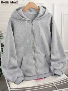 Tween Girls Coats - Grey - View 2