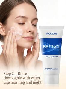 MOOYAM MÔOYAM Retinol Face Cleanser, Gentle Foaming Facial Cleanser For Deeply Cleansing Dirt & Impurities, Refine & Smooth Skin Texture, Refreshing Daily Facial Wash For Face Skin Care - RETINOR FACE CLEANSER - View 9
