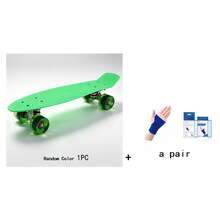 魚形滑板/滑板/香蕉板/通勤滑板/單腳滑板/四輪滑板車，適合初學者、愛好者和青少年；可用於戶外、公園和學校等場所。 - A - 查看 12