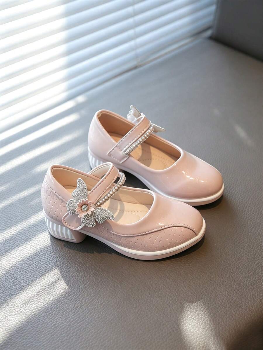 1 Pair Pink Cute Bow Popular Fashion, Massage Sole Slip-On Design, Soft ...