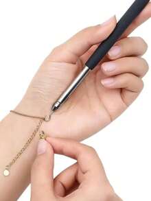 2pcs/1pc Jewelry Wearing Aid Tool, For One-Handed Necklace And Bracelet Wearing, Suitable For Adults Men And Women And Solo Wearers - Multicolor - View 2