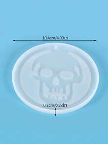 1pc Halloween Hanging Decoration Silicone Resin Mold, Ghost Pumpkin Skeleton Witch Black Cat Haunted House Casting Mold, DIY Aromatherapy Plaster Pendant Mold, For Halloween Party Home Decor Handicrafts - White - View 14
