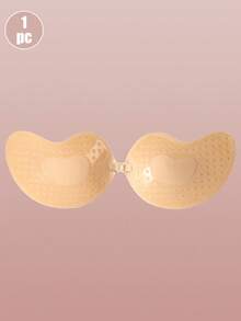2pcs Seamless Invisible Lift Bra, Women's Backless Strapless Bra, Seamless Self-Adhesive Silicone Nipple Covers, Suitable For Wedding Dresses, Skin Color And Black, Suitable For All Seasons, For Her - Multicolor - View 13
