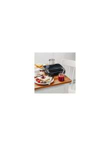 Adler Sandwich Maker, Sandwich Toaster, Shell-Shaped Panini Press - Non-Stick Plates, Vertical Storage, Heat-Insulated Handle, 1200W, Black - EU E Type Plug(220-240V) - View 4