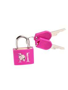 Vigour Summer Rose Red Portable Small Plastic Luggage Padlock With Pink Heart Letter Print, Includes 2 Keys, Mini Metal Key Lock For Bags, Backpacks, Gym Lockers, Classroom Games, Suitcases And Travel Bags, Back To School Or Graduation Gift - Multicolor - View 17
