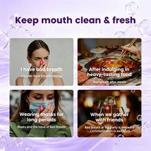 SUMIFANG Probiotic Oral Spray, Contains Multiple Plant Extracts, Balances Oral Environment, Spray After Dating, Gathering Or Heavy-Flavored Meals To Refresh Breath, Portable Breath Freshening Spray, 50ml - Mint - View 6