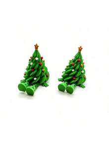 New 3D Printed Christmas Cute Desktop Ornament Christmas Tree Colorful Articulated Movable Shape Gift Decoration - Multicolor - View 3