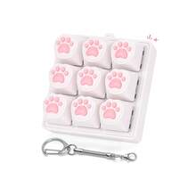 Mainan Pereda Stres Keyboard Bentuk Cakar Kucing 9-in-1 Tombol Pereda Stres Keyboard Gantungan Kunci Tombol Klik Sentuhan Lembut Lucu Pereda Tekanan Mainan Pereda Stres Sensorik ADHD Hadiah - MultiWarna - View 8