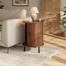 Sideboard Brown 48 X 48 X 65 Cm - Walnut - 查看 2