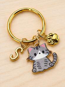 Personalized Cat Paw Keychain, Gift For Cat Lovers, Suitable For Boys And Girls - Multicolor 2 - View 2
