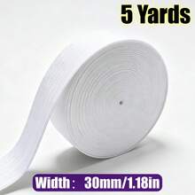RoYishi 5 Yards Elastic Bands For Sewing, 10-50mm Wide Elastic Fabric Band Springy Stretch Knitting Elastic - 5 Yards - View 11