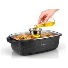 EliteHoff Brytfanna Z Pokrywką 6,5 L, Aluminiowy Garnek Do Pieczenia - View 2
