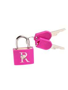 Vigour Summer Rose Red Portable Small Plastic Luggage Padlock With Pink Heart Letter Print, Includes 2 Keys, Mini Metal Key Lock For Bags, Backpacks, Gym Lockers, Classroom Games, Suitcases And Travel Bags, Back To School Or Graduation Gift - Multicolor - View 21
