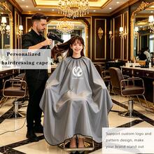 Custom Logo& Pattern Barber Cape, Hair Cutting Cape Anti-Hair Sticking, Professional Hairdressing Apron For Salon, Hair Dyeing, Oil & Home Use, 4 Colors Available - Multicolor - View 1