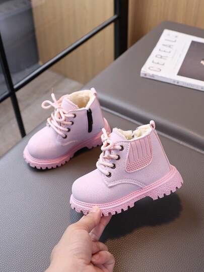 1 Pair Kids Boots 2026 Autumn/Winter New Style Children's Shoes Girls Toddler Boots Boys Casual Soft Sole