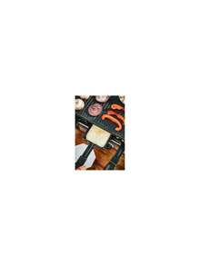 Adler Raclette Grill, Raclette Party Grill, 8-Person Raclette Set - 966cm2 Double-Sided Plate, 8 Mini Pans, Dishwasher , Illuminated Dial, 1400W - EU E Type Plug(220-240V) - View 3