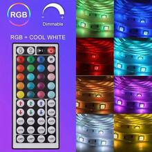 Lampu Strip LED USB 5V dengan Kontrol Jarak Jauh 44 Tombol (Baterai Tidak Termasuk) Lampu Strip LED Warna-warni Kontrol Inframerah 44 Tombol Cahaya Sekitar, 1/2/3/5/10/15/20/30/40cm - RGB - View 3