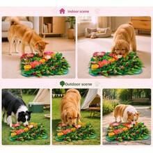 1pc Colorful Flower Pet Snuffle Mat, Consumes Pet Energy, Relieves Anxiety, Enhances Olfactory Sensitivity, Satisfies Pet Exploration Needs, Extends Feeding Time, Suitable For Indoor Pets - Multicolor - View 10