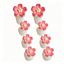 ART LALIC 8Pcs Silicone Toe Separators Cute Colorful Flower Design Foot Finger Divider Form For Manicure Pedicure Care Accessories - Multicolor - View 7