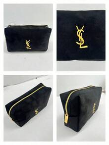 Yves Saint Laurent Women's Black Multi-Functional Clutch Bag, Makeup Bag, Suitable For Daily Commute And Shopping - Black - View 5