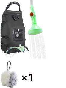 1 buah Tas Mandi Portabel 20L untuk Berkemah/Selang yang Dapat Dilepas dan Kepala Pancuran yang Dapat Diganti - Cocok untuk RV, Pantai, Mendaki, dan Perlengkapan Perjalanan Luar Ruangan - MultiWarna - View 9