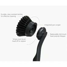 1pc Multi-Function Cleaning Brush With Base + Replaceable Cleaning Pad, Vertical Long Handle Brush With Base. Suitable For Kitchen Sink And Dish Cleaning, Colorful Space-Saving Design, Practical Daily Household Tool - Long-handle Cleaning Brush - View 5
