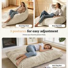 Bean Bags - 白色 + 法蘭絨 - 查看 10