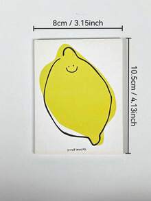 2pcs/3pcs/4pcs/Random Style Pattern Color Cartoon Smiling Face Lemon Sticky Notes, Non-Adhesive Tearable Simple Cute Planner Material Paper, High-Value Student Office Diary Suitable For Planner Collage Student Office Worker Enthusiasts, Used For Daily Notes Learning Planning, Can Be Used As Birthday Back To School Season Various Festival Small Gifts For Self-Use And Gifting - one-size - View 9