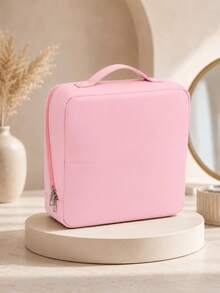 Portable Travel Makeup Bag, Makeup Storage Bag, Makeup Bag With Brush Slots, Zipper Closure, Toiletry Bag, Storage Bag, Storage Bag, Suitable For Travel Makeup Storage Bag - Multicolor - View 14