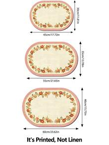 Kitchen Draining Mat, Home Dining Table Mat, Absorbent Mat, Countertop Tableware Mat, Bowl & Plate Drying Mat, Coffee Mat, 3.6mm Thickness - Pink Woven - View 4