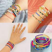 3mm New 24-Color Rainbow Multi-Color Solid & Translucent Seed Bead Set For Creative Handmade DIY Beaded Bracelets, Necklaces, Keychains, Bag Charms, Loose Beads, Jewelry Accessories, Fairy Decor, Autumn Home Decor, Halloween, Christmas, Birthday Gifts - Multicolor - View 9